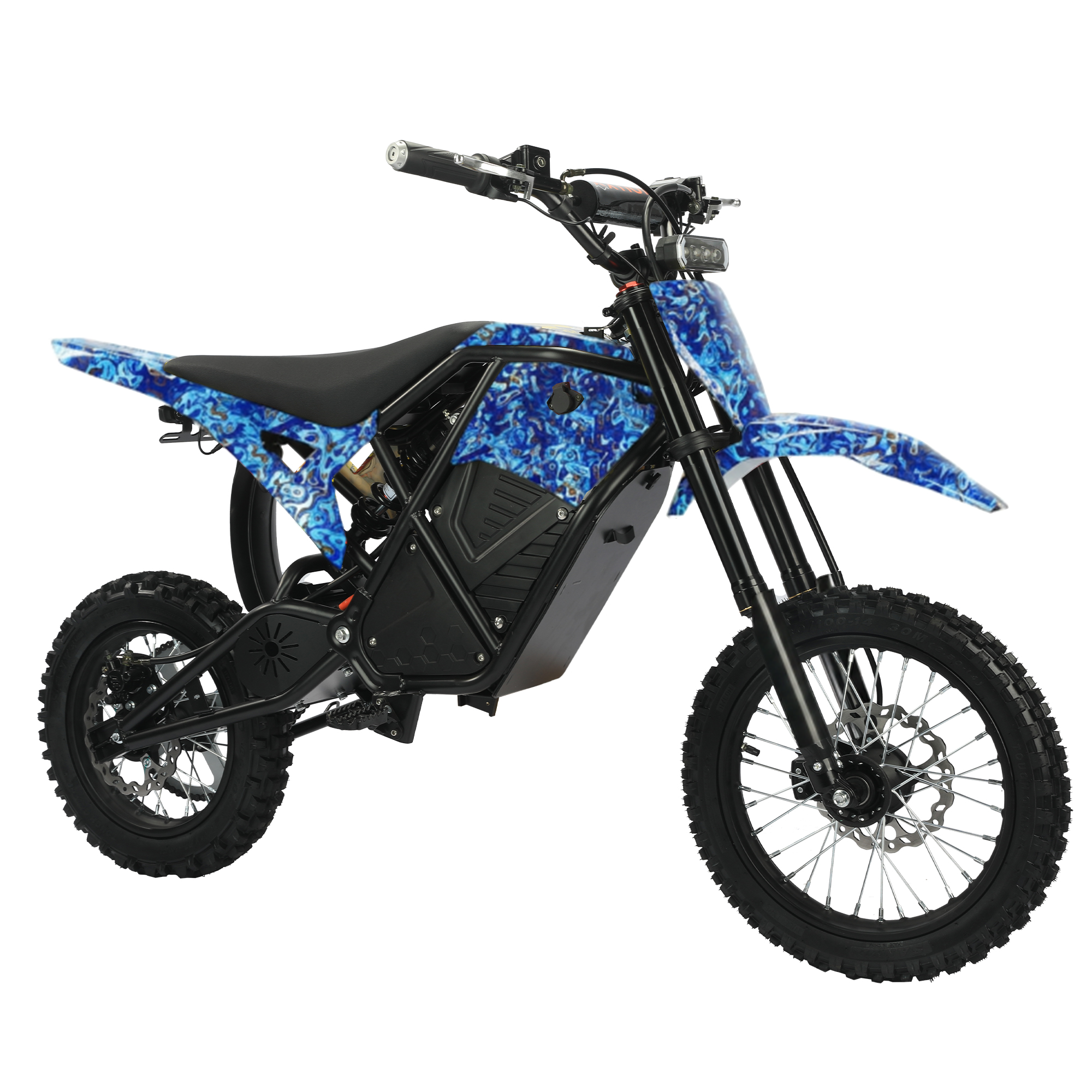 IJOYMOTO Seeker 01 Custom Edition – Blue White Psychedelic Off-Road Bike
