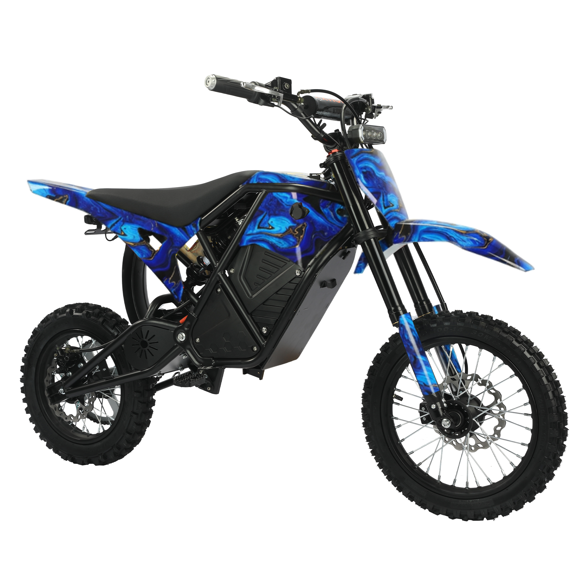 IJOYMOTO Seeker 01 Custom Edition – Deep Blue Gold Vein Off-Road Bike