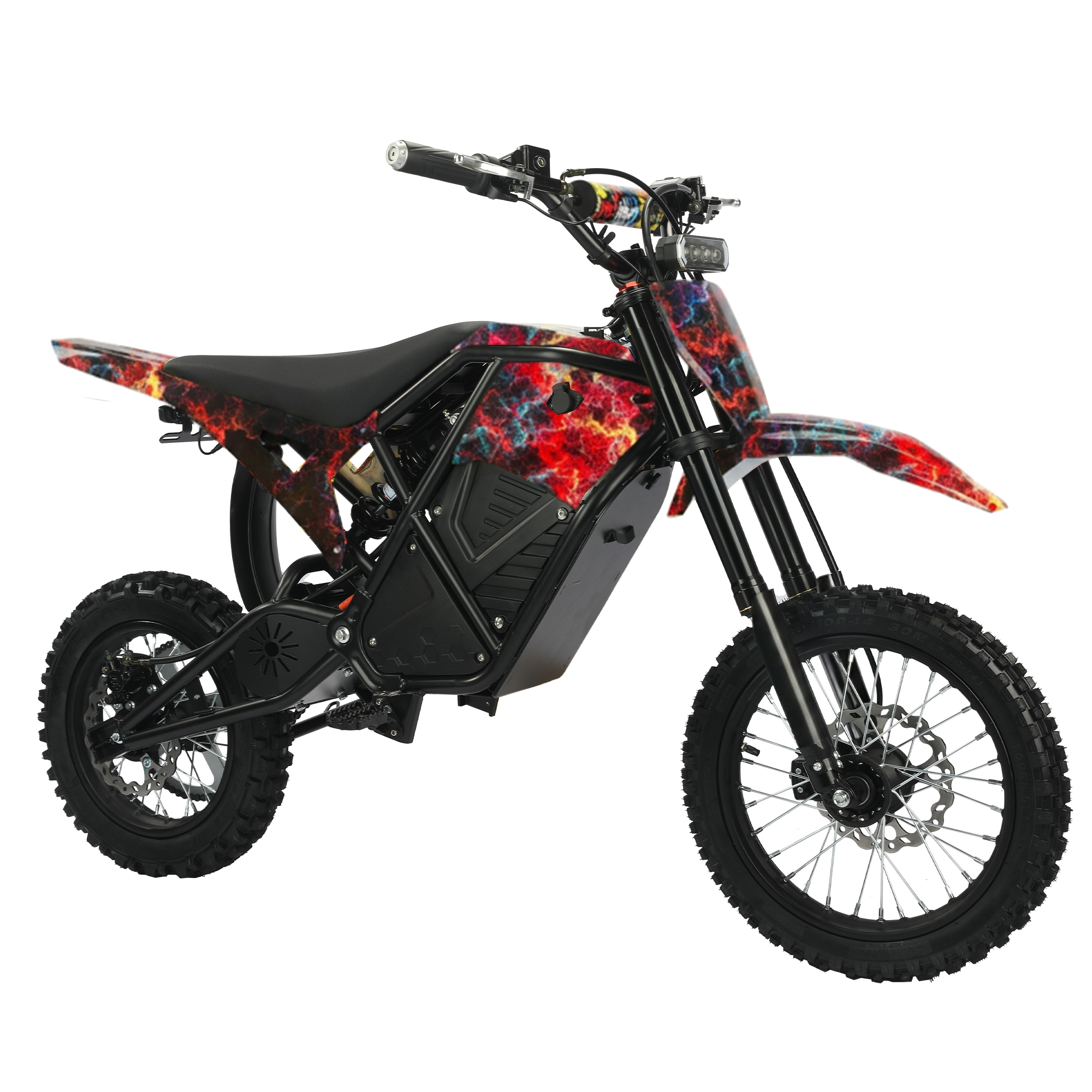 IJOYMOTO Seeker 01 Custom Edition – Red Yellow Iridescent Electric Bike