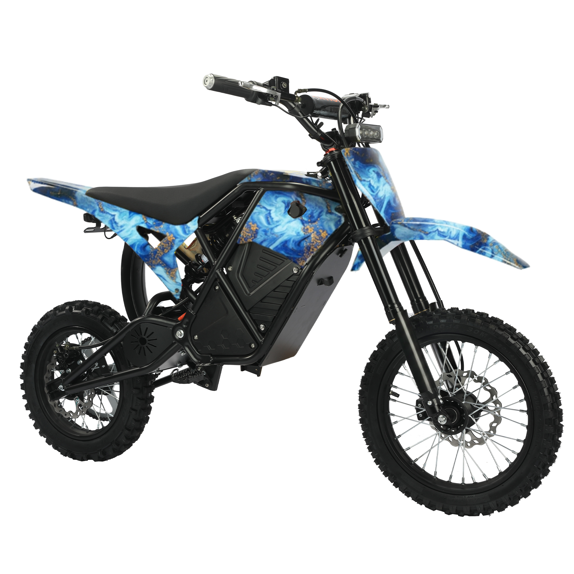 IJOYMOTO Seeker 01 Custom Edition – Turquoise Gold Marble Off-Road Bike
