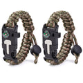 5-in-1 Survival Paracord Bracelet – Compass Fire Starter & Emergency Whistle